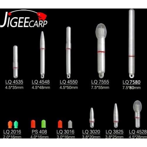 JIGEECARP 4pcs Carp Fishing Electronic Lightstick Fishing Float Dark Glow Stick Night Float Rod Light Waterproof Luminous Sticks