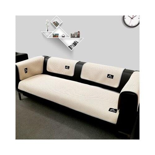 Leather sofa cushion, leather sofa cushion cover, European-style non-slip four-season universal cushion
