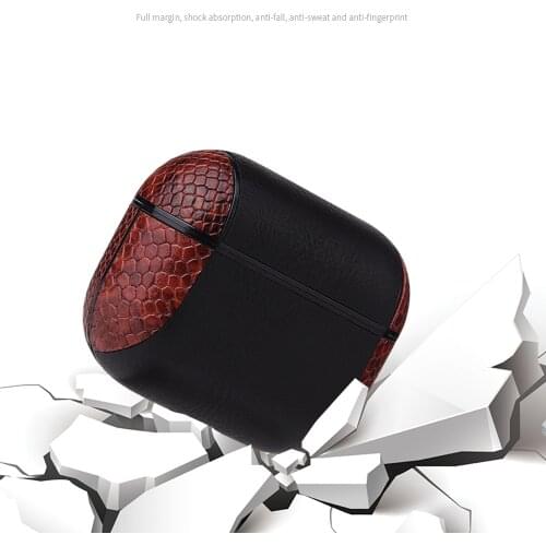 XXx Leather Splice Case For Airpods 1 2 Pro Luxury Buckle Wireless Earphone Bag Cover