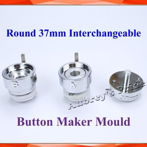 Round 1-1/2"(37mm) Interchangeable Die Mould for New Pro Badge Machine Button Maker