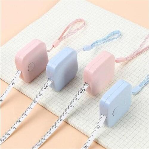 Small square ruler mini tape with hanging rope for measuring height and weight Measuring tools