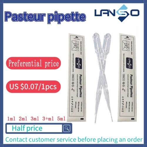 【PASTEUR PIPETTE]】LANSO brand Disposable plastic dropper Laboratory supplies pipette1ml 2ml 3ml and other specifications 20pcs