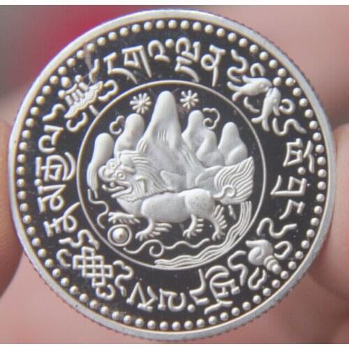 Tibetan Buddhist 30mm Silver Plated Coins Collectibles Challenge Coingreat Gift Copy Coins-replica Commemorative Coins