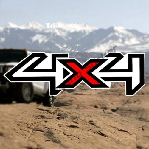 Personality 4X4 Off Road Colorful Car Stickers and Decal Funny Window Camper Truck Car Body Racing Rally Decal Decor KK18x6cm