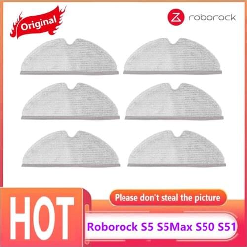 Original Roborock S5 Max S6 MaxV S51 S50 S55 Xiaowa E25 E35 Parts Upgraded Version Cleaner Robot Mop Cloths Rags Accessroies