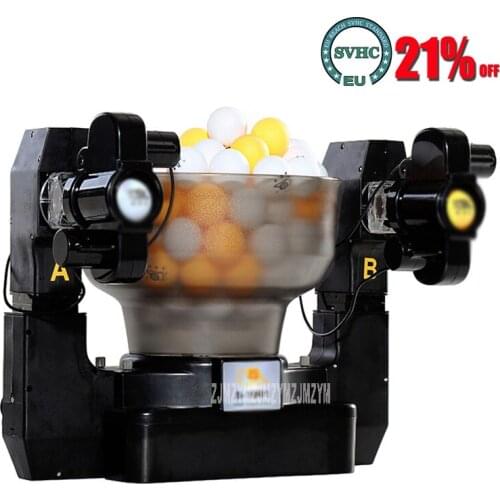 S-1001 Tennis Robot Double Head Automatic Shooting Table Tennis Serve Machine Practicing Machine For Beginners 40-70/Minutes