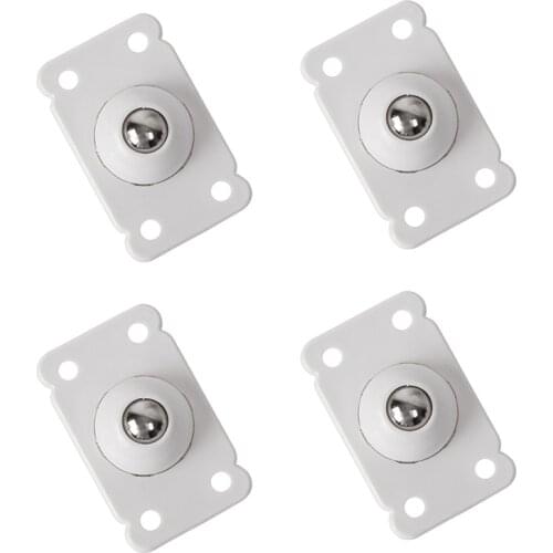 4Pcs Self-adhesive Universal Pulley 360º Rotating Wheels For Storage Box Bottom Steering Wheel Swivel Casters Wheel Rack