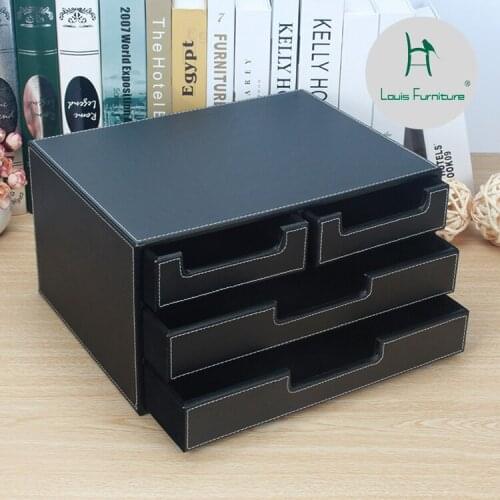 Louis Fashion Filing Cabinets data A4 paper storage box wooden office desk with drawer type multilayer