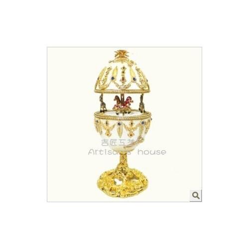 Special offer horse egg rotary amusement music box for Christmas holiday gifts heart boyfriend girlfriend