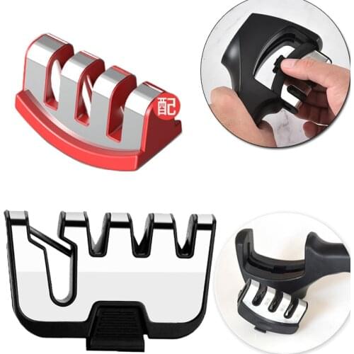 4 IN 1scissors knife sharpener 3 paragraphs knife sharpener Replaceable grinding head section knives accessories kitchen gadgets