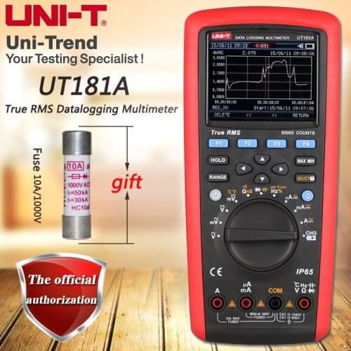 UNI-T UT181A True RMS Data Logging Multimeter USB / Bluetooth Transfer / Temperature Measurement