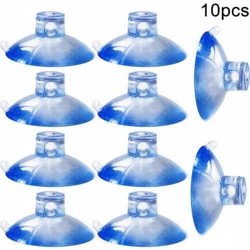 10pcs Dual Hang Suction Cups With Side Pilot Hole Rubber Casement Suckers Transparent Vacuum Cup Suction Cups For Bathroom 30mm