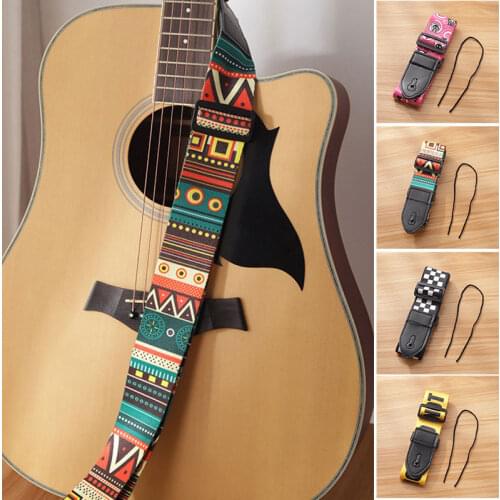 Vintage Guitar Strap Adjustable Polyester Guitar Strap For Bass Electric & Acoustic Guitars Guitar Accessories ремень для гитары