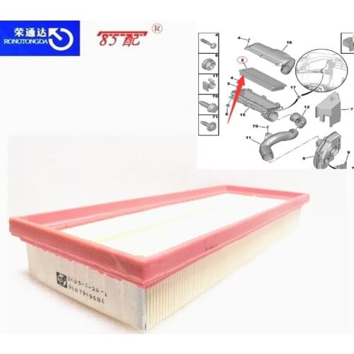Air filter 9804412280 For Citroen C4 Picasso DS5 C3 C4 For Peugeot 3008 208 308 2008