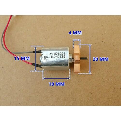High Precision DC6V-12V Square Micro vibration motor 15x15mm High torque precious metal brush