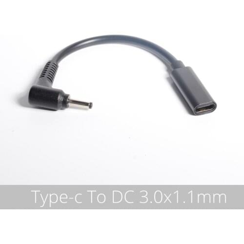 USB Type C to 3.0 X 1.1mm Laptop Charging Charger Cable Cord for Samsung Acer for Asus Dc Notebook Power Adapter Converter
