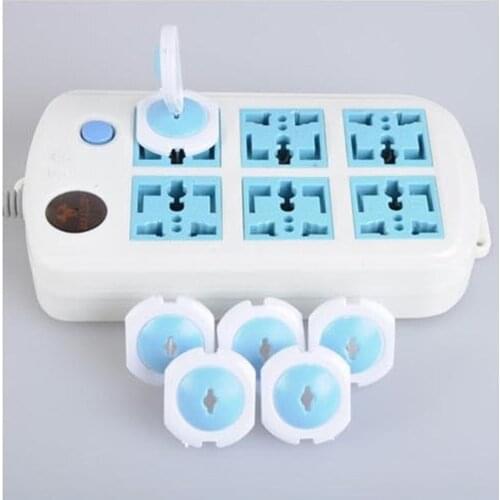 Protection 6 pcs Russian EU European Euro security Child Electric Socket Outlet Plug Two Phase Safe Lock Cover Baby Kids Safety