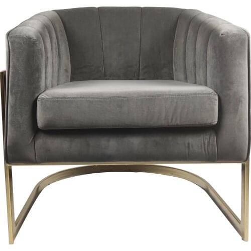 Chinafurniture Modern Furniture Upholstered Velvet Fabric Leisure Lounge Accent Hotel Armchair Single Sofa Chair for Living Room