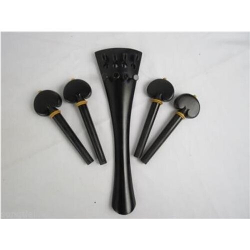 1set of 4/4 Cello parts,nice ebony parts (tailpiece&pegs)