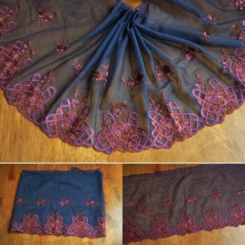 2Meters Apparel Lace Accessories Lace Trim Ribbon Sewing Fabrics Underwear Garment Sofa Curtain Accessories 23cm Width