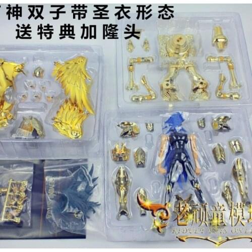 Anime Saint Seiya Model Gt God Gemini Golden Saint Seiya Warrior EX God Gemini Saga with Saint Hanger Garon Head Hand-made Gift
