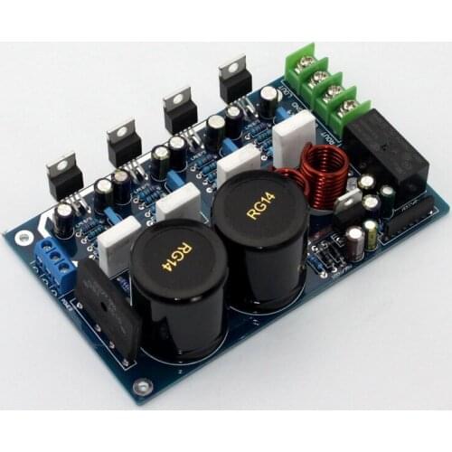 Breeze HIFI LM1875 50W+50W 2.0 channel parallel amplifier board with C1237 BTL speaker protection circuit