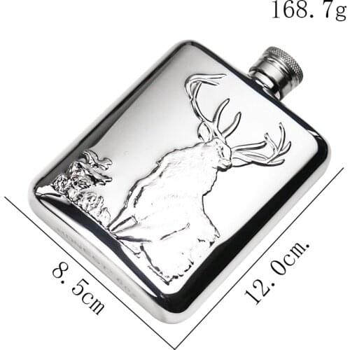 1 PCS Fine Metal Wine Pot Outdoor Portable Pure Handmade Wine Set Send Funnel Valentines Day To Send The Best Gift for Men