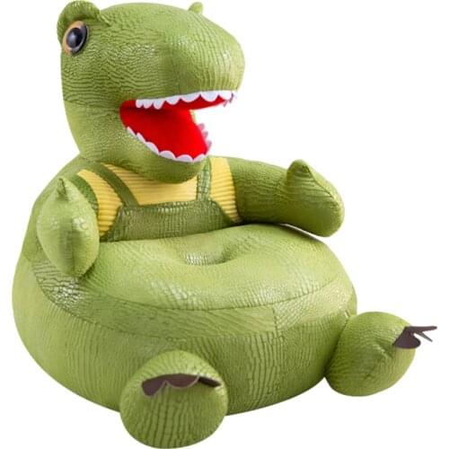 Cartoon Dinosaur Baby Sofa Seat Cover Learning Seat Baby Learning Seat No Cotton Green Cute Animal Shape Seat Cover