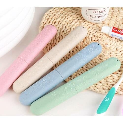 Toothbrush Tube Cover Case Cap Fashion Plastic Suitcase Holder Baggage Boarding Portable Packing organizer LX3208
