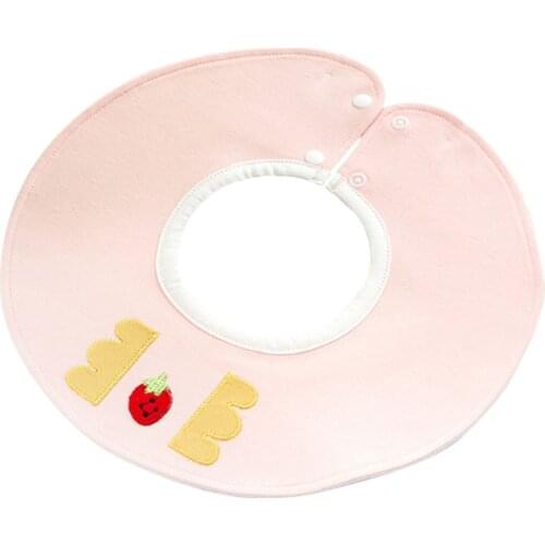 360 ​​° Rotate Baby Bibs Bandana Scarf Saliva Towel Soft Cotton Burp Cloth Anti-Stain Newborn Infant Feeding Bib for Boys Girls
