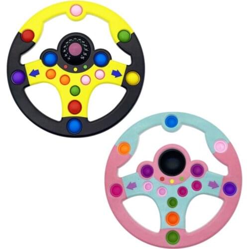 Steering Wheel Bubble Decompression Play Children’s Playground Puzzle Simulation Amusement Pressing Game Decompression Toy