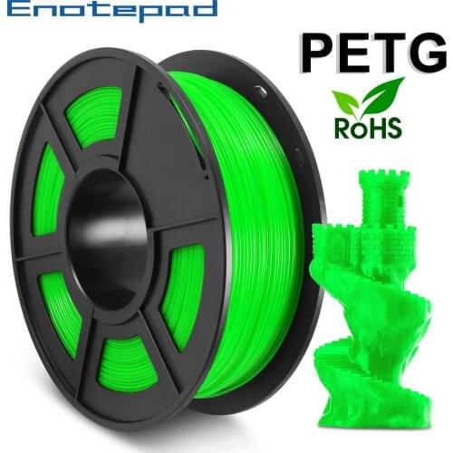 Enotepad PETG Tolerance +/-0.02mm 1kg 2.2lb 3D Printer Filament s Spool 1.75mm NEW support Wholesale With Fast Delivery