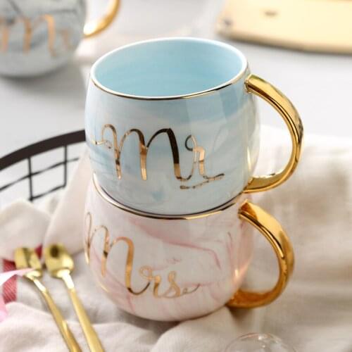 MUZITY Ceramic Coffee Mugs Creative Marble Design Tea Mugs Porcelain Breakfast Milk Mug