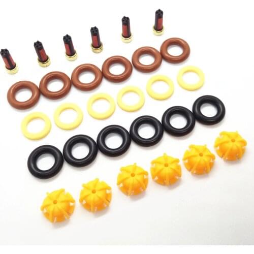 6sets Fuel Injector Repair Kit For BMW E30 325I M60 V8 Pintle Valve Injection 0280150415 0280150778 13641466396 13641734776