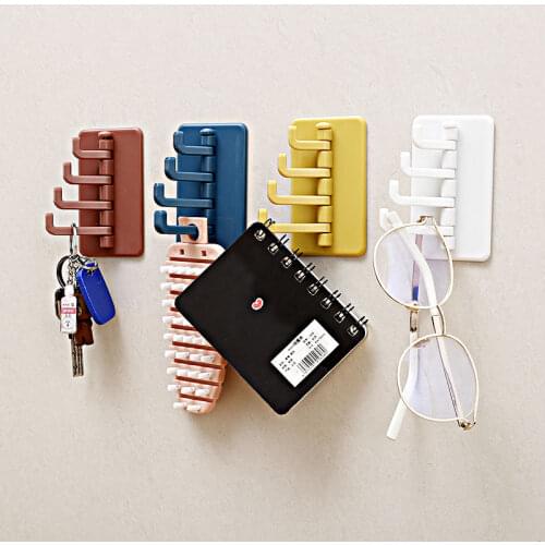 Creative Organ Hook Kitchen Wall-mounted Keychain Door Behind The Coat Hook Bathroom Wall Seamless Sticky Hook