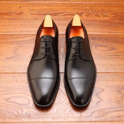 2021 Mens Genuine Leather Shoes Handmade Spring Summer Business Dress Formal Shoes Men British Carved Cowhide Leather Shoes
