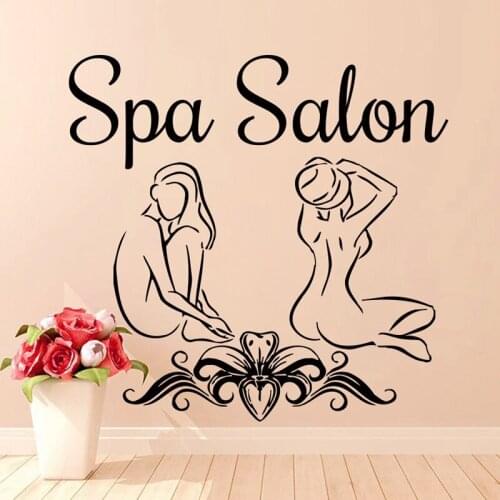 Beauty Salon Wall Decal Massage Spa Interior Decor Wall Stickers Spa Salon Decoration Posters Vinyl Wall Decor Murals X824