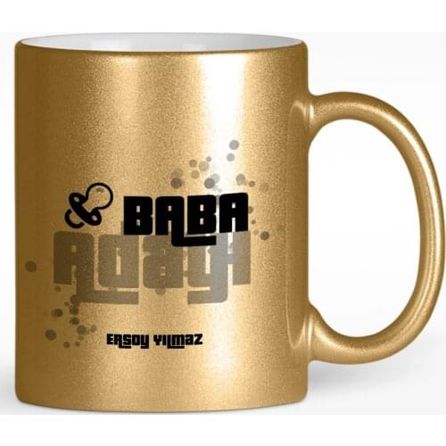Personalized Dad Candidate Design Gold Gilded Mug Cup-4