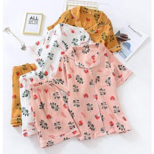 Fdfklak New Summer Clothes For Women 2 Piece Set Shorts Feminino Pyjama Femme Coton Sleepwear Pijama Short Sleeve Pajamas