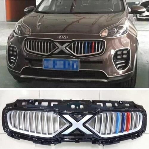 High quality Car Mesh Grille Trim Racing Grills Fits For KIA Sportage KX5 2016 2017 2018