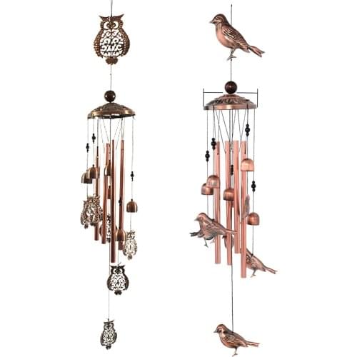 Handmade Wind Chimes Magpie/Owl Hanging Ornament Housewarming Gift for Kids