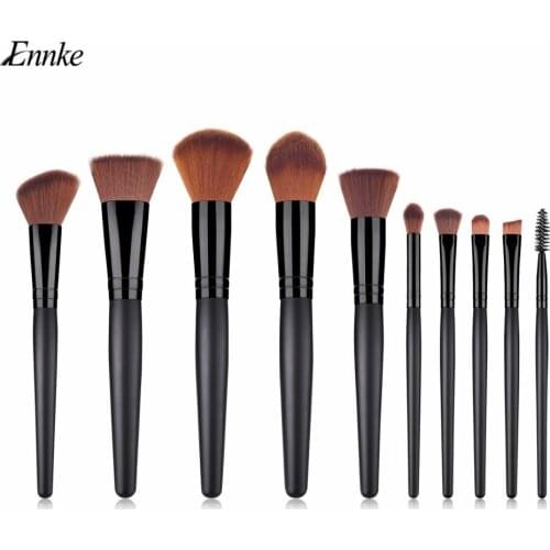 Professional ENNKE 10pcs Makeup Brushes Set Foundation Powder Blush Eyeshadow Brush Eye Makeup Brush