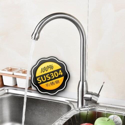 4 types kitchen dish basin faucet hot and cold, 304Stainless Steel sink basin faucet, Single hole basin faucets mixer water tap