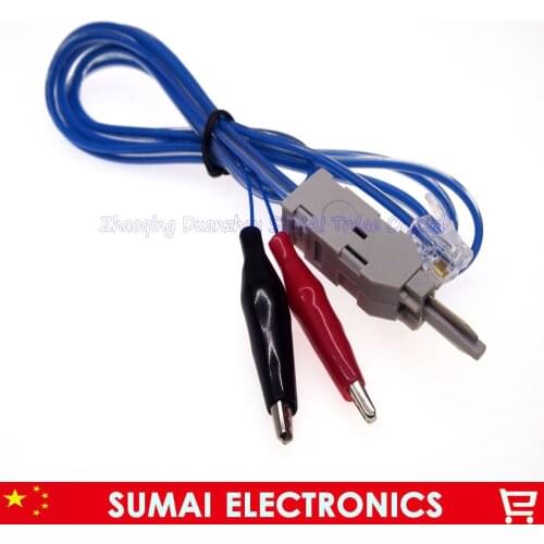 3 ports telephone/phone professional testing line RJ11 test clip for communication