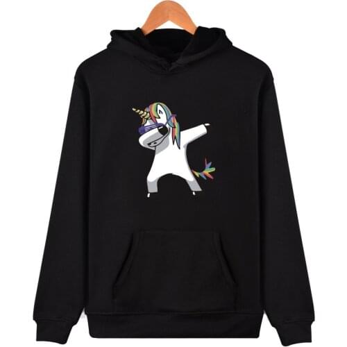 Dabbing Unicorn Panda Cat Hoodie animal print streetwear hip hop Tops plus size Pullover men women Hoodies and Sweatshirts