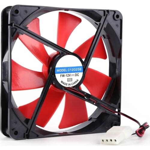 12V 4 Pin 140mm DC Silent CPU Cooling Fan High Airflow 2300RPM Speed Adjustable Computer Cooler for PC Chassis