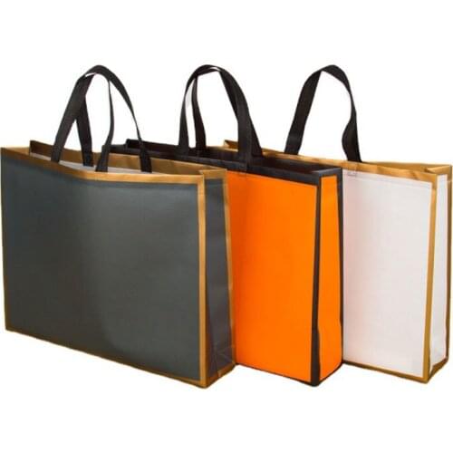 Portable Non-Woven Clothing Store Shopping Bag Reusable Grocery Shopper Bags Totes Portable Shopping Bag