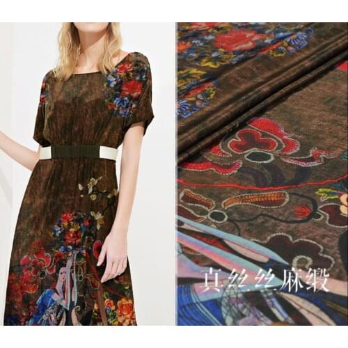 115cm*114cm Plain Pure Silk Fabric Gauze Tecido For dress B256