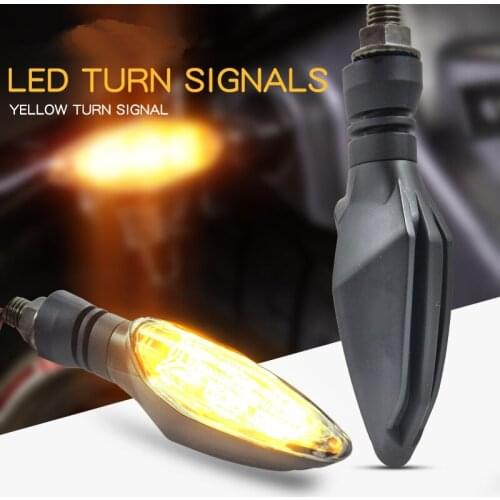 2pcs/set Cafe Racer Motorcycle Signals Lights L3 Flasher Waterproof Turn LED Direction Lamps Motocross Direction Indicator Lamp