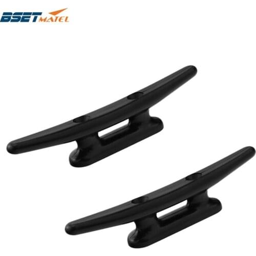 2PCS Nylon Plastic Low Flat Cleat Open Base cleat Marine Boat Yacht Deck Line Rope Tie Boat Hardware Accessories